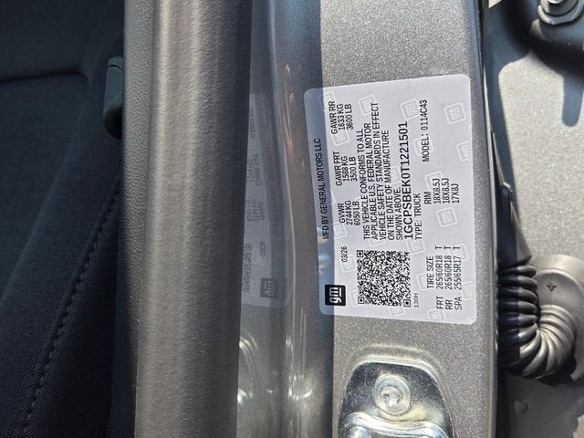 2026 Chevrolet Colorado WT