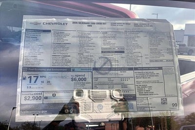 2026 Chevrolet Silverado 1500 RST