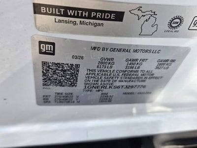 2026 Chevrolet Traverse RS
