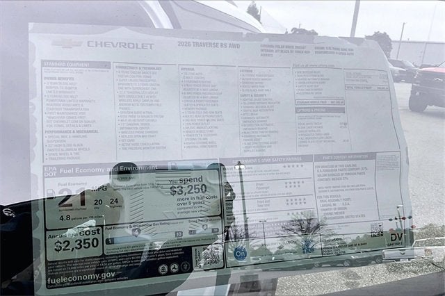 2026 Chevrolet Traverse RS