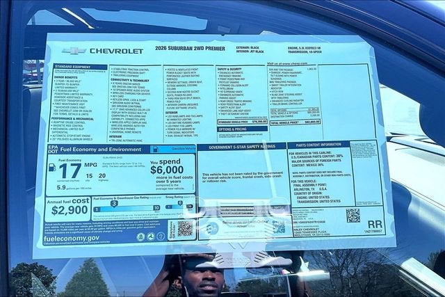 2026 Chevrolet Suburban Premier