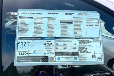 2026 Chevrolet Tahoe LT