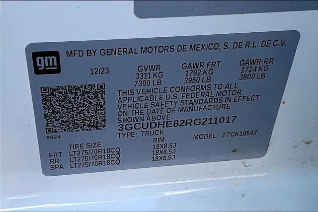 2024 Chevrolet Silverado 1500 ZR2