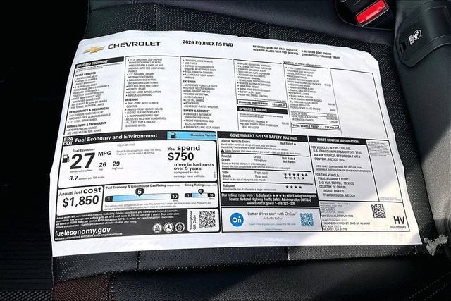 2026 Chevrolet Equinox RS