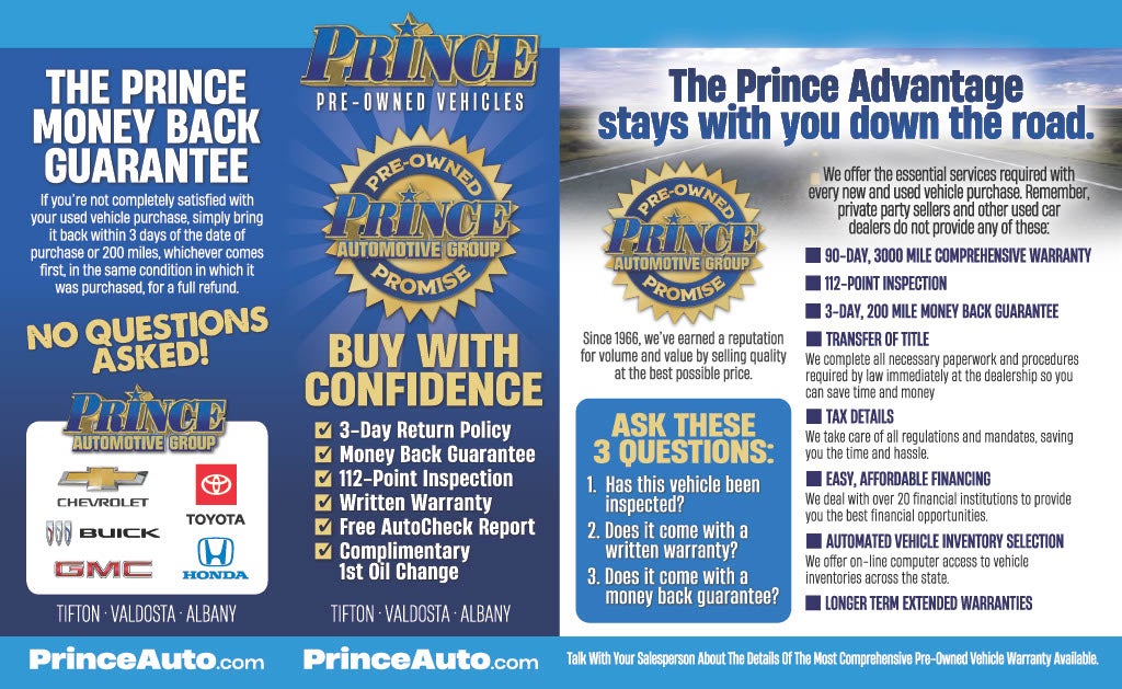 Prince Pre-Owned Promise Details 