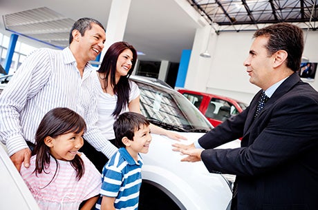 Family Purchasing A Vehicle